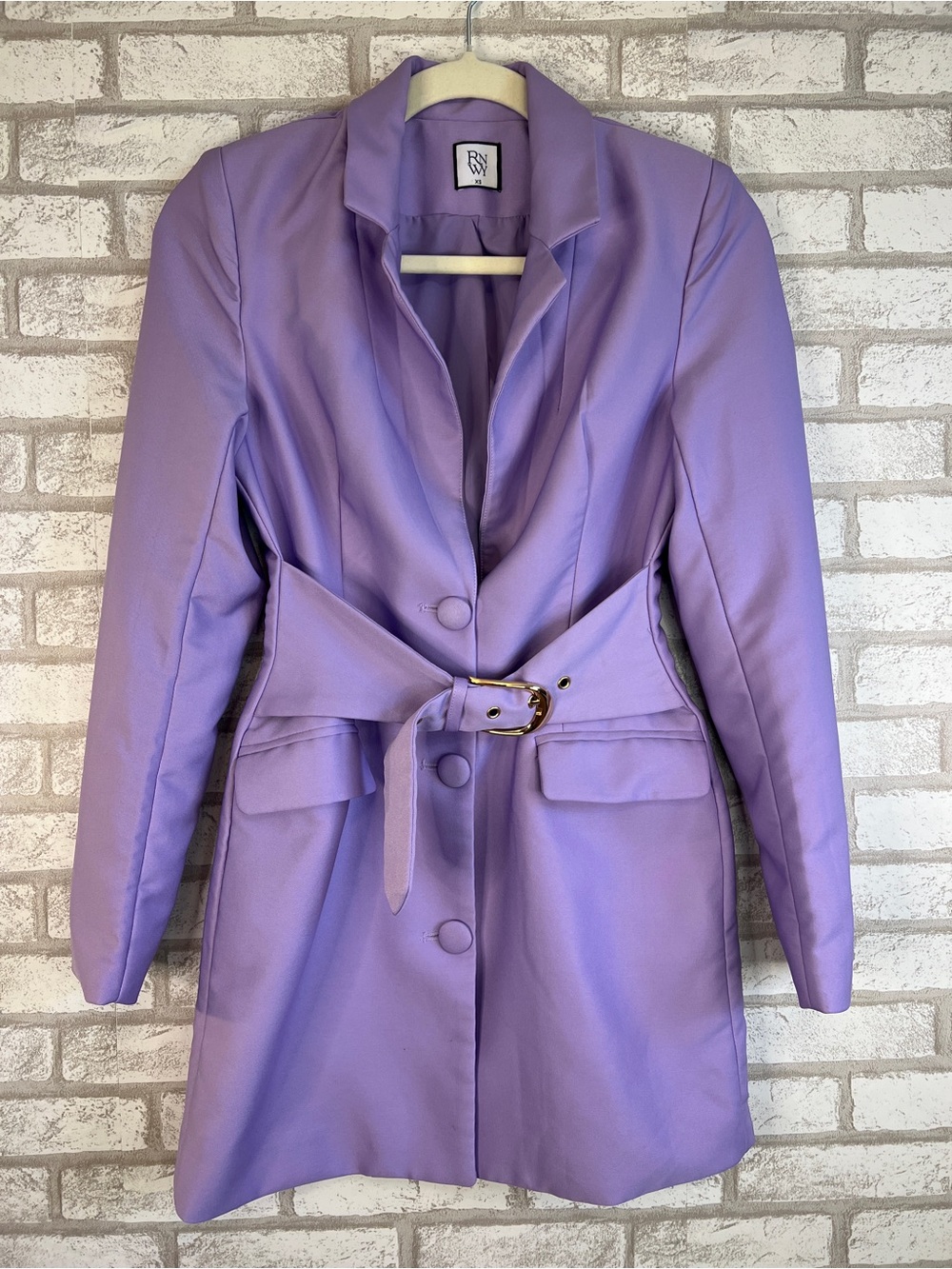 RNW Lavender Belted Blazer Jacket - Women